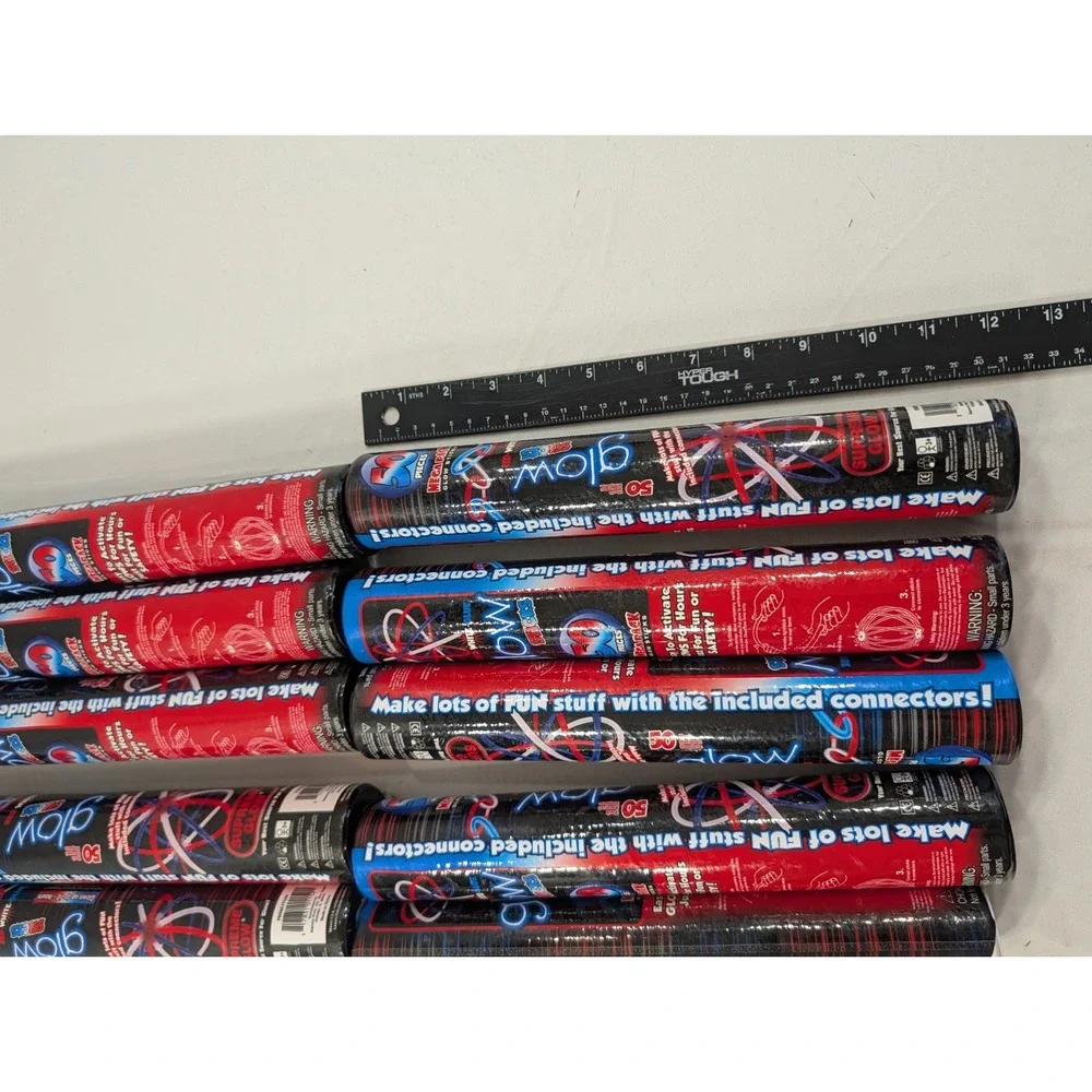 10)‎ Ten Total 50 Packs Glow Stick Bracelets 50 pack  Red White And Blue Only